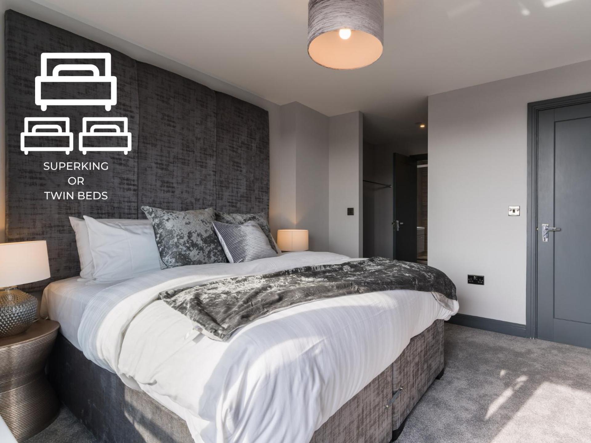 Luxe Apartments, The Moorwell, Parking, Gym - 10Mins Cardiff City Ctr 客房 照片